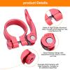 CX 18 Quick Release Road Bikes Bike Aluminum Alloy Seatpost Seat Post Clamp Mountain Bikes Parts 31 8mm (Red), Bikes Seat Clamp, Bikes Seat Clamp, CX 18 Quick Release Road Bikes BicBike Seat Cla view 3