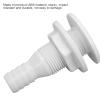 Boat Thru Hull Fitting Boat Through Hull Connector 3/4in ABS Plastic Hose Coupling Drain Outlet Accessory Boat Water Drain Boats Fitting(White) view 4