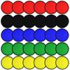 Mototo 30 Pieces Foldable Flying Disc Fans with Bag Folding Pocket Toy Set for Kids Fun Birthday Party Favors Summer Outdoor Activity Game Halloween Christmas, 5 Colors (10 inches) view 1