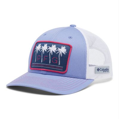 Columbia Women's PFG Mesh Ball Cap, Violet Sea/PFG Las Palmas, One Size
