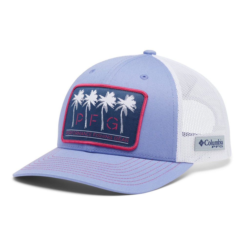 Columbia Women's PFG Mesh Ball Cap, Violet Sea/PFG Las Palmas, One Size