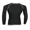 Deckra Mens Compression Tights Under Base Layer Skin Fit Armour Tight Pants + Shirts Set (Black-White, XX-Large) view 3