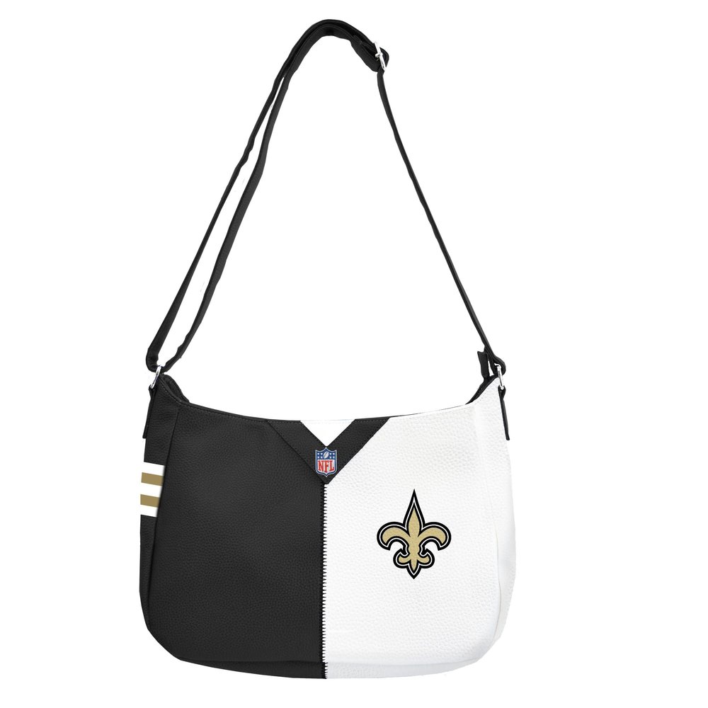 Littlearth NFL New Orleans Saints Pebble Split Hobo, Team Color, One Size