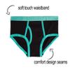 MALLARY BY MATTHEW Boys Kids 100% Cotton Briefs Underwear (16 Pack), Multicolored Elastic, Small view 3