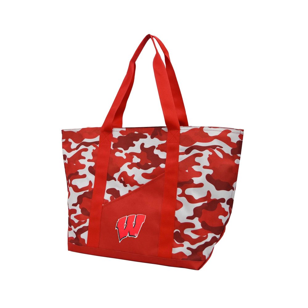 Littlearth NCAA Wisconsin Badgers Super Duty Camo Tote, Team Color, One Size