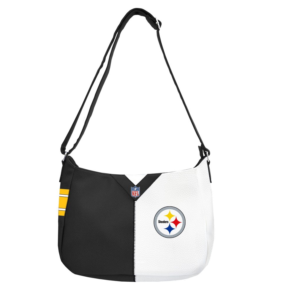 Littlearth NFL Pittsburgh Steelers Pebble Split Hobo, Team Color, One Size