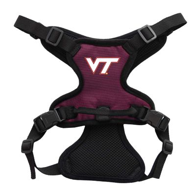 Littlearth NCAA Virgina Tech Hokies Pet Front Clip Harness, Team Color, Small