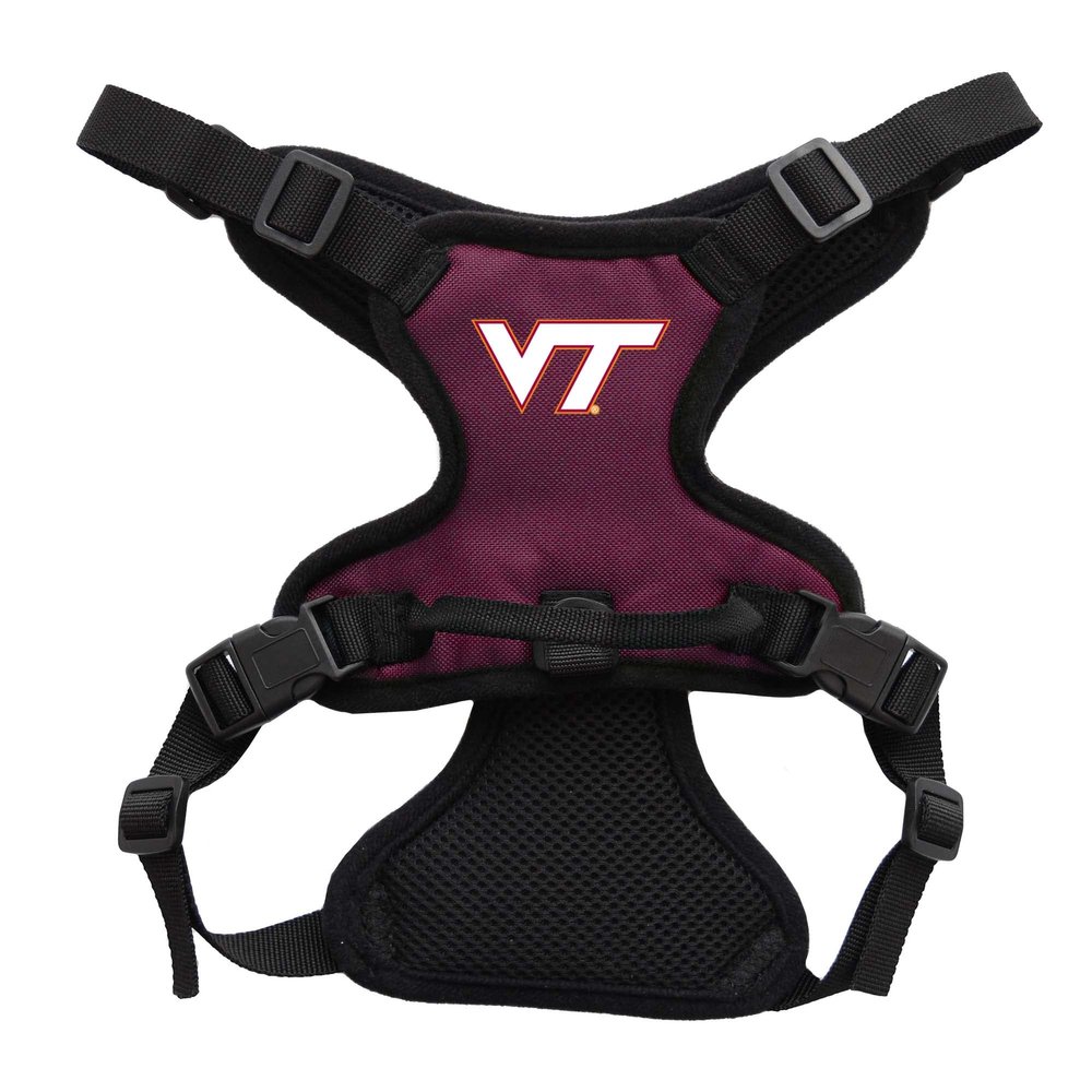 Littlearth NCAA Virgina Tech Hokies Pet Front Clip Harness, Team Color, Small