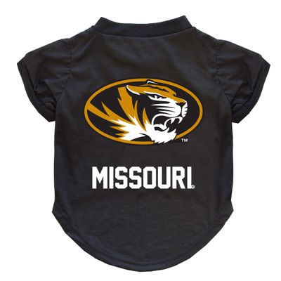 Littlearth NCAA Missouri Tigers Pet T-Shirt, Team Color, X-Large