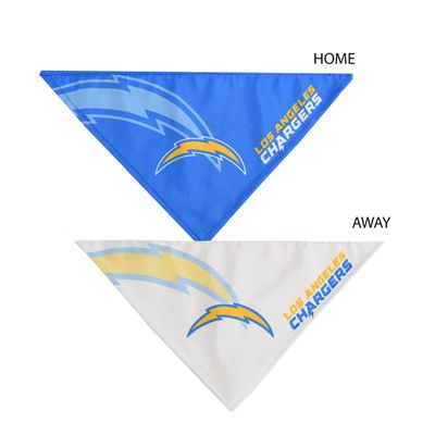 Littlearth Unisex-Adult NFL Los Angeles Chargers Home and Away Pet Bandana Set, Team Color, Small
