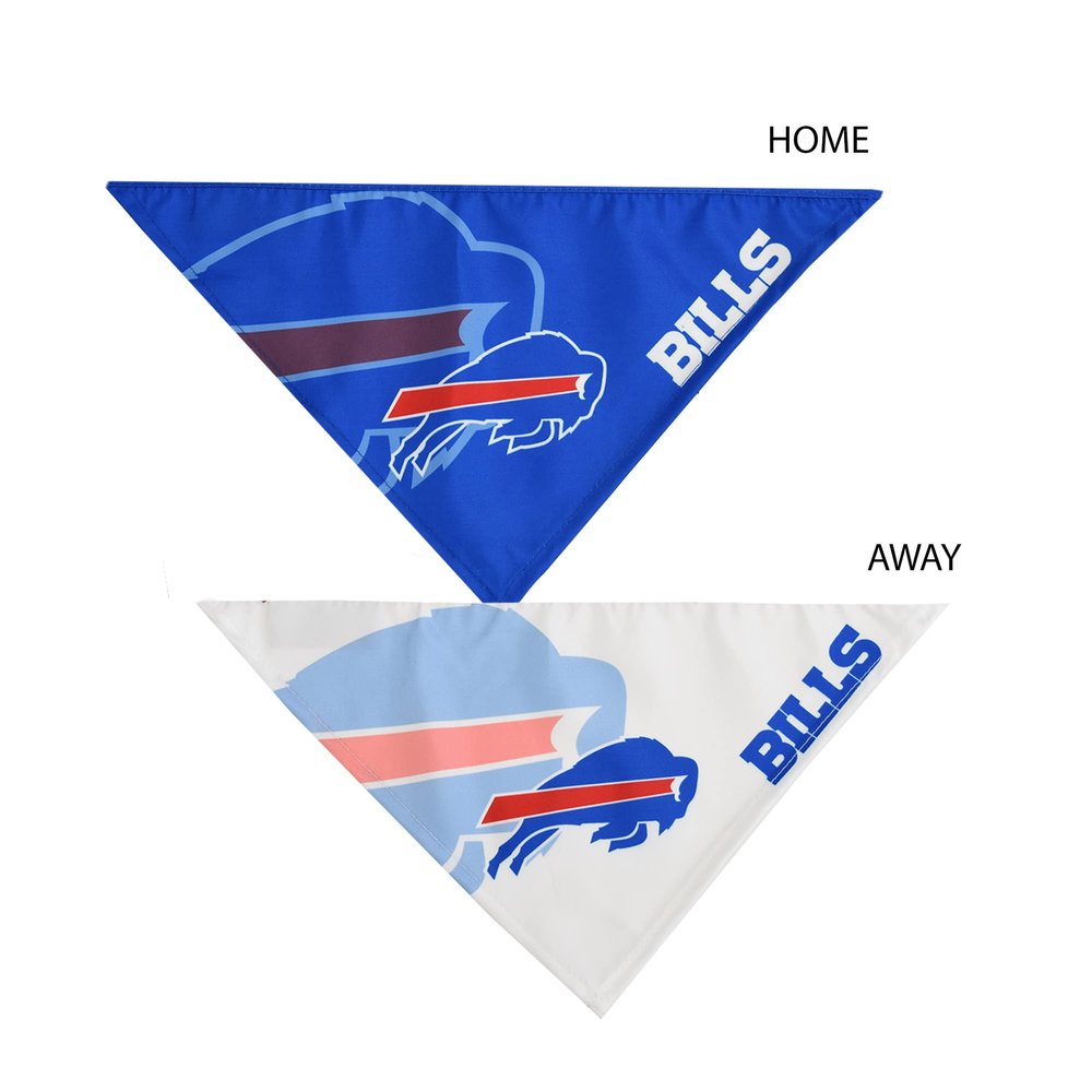 Littlearth Unisex-Adult NFL Buffalo Bills Home and Away Pet Bandana Set, Team Color, Medium
