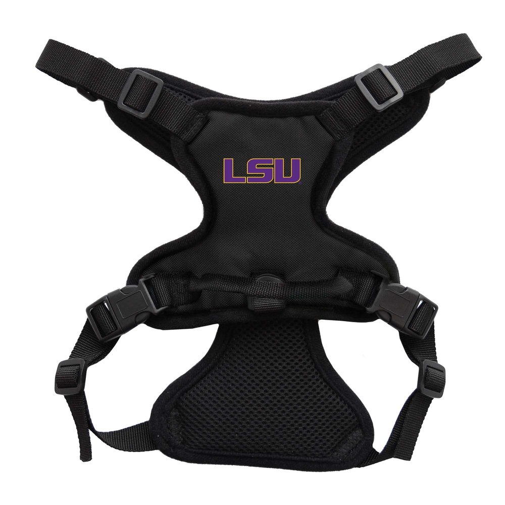 Littlearth NCAA LSU Tigers Pet Front Clip Harness, Team Color, Large