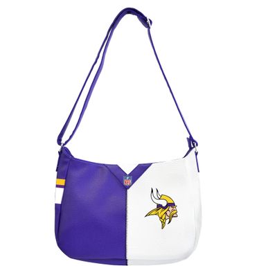 Littlearth NFL Minnesota Vikings Pebble Split Hobo, Team Color, One Size