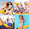 Bachelorette Party Favor Girls Night Out Party Games - Ring Toss Hoopla Games for Bachelorette Party Swimming Pool (Include 2 Pieces Inflatable Banana with 9 Pieces Plastic Toss Rings) view 4