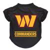 Littlearth NFL Washington Commanders Pet T-Shirt, Team Color, X-Large view 1