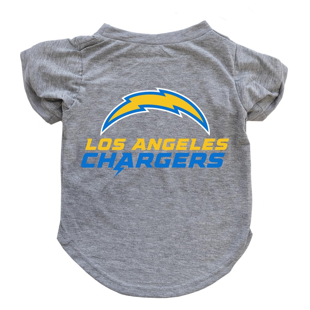 Littlearth NFL Los Angeles Chargers Pet T-Shirt, Team Color, X-Large