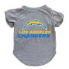 Littlearth NFL Los Angeles Chargers Pet T-Shirt, Team Color, X-Large view 1