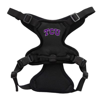 Littlearth NCAA TCU Horned Frogs Pet Front Clip Harness, Team Color, Small