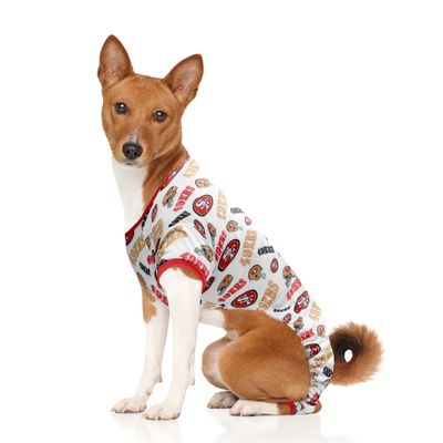 Littlearth NFL San Francisco 49ers Pet Pjs, Team Color, Small