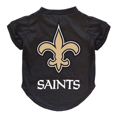 Littlearth NFL New Orleans Saints Pet T-Shirt, Team Color, Small