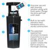 Clean Flight Premium Golf Ball Washer - Portable Cleaner for Golf Bag or Cart - Best Golf Accessories Gifts for Men & Women (Washer - Towel, Black) view 2