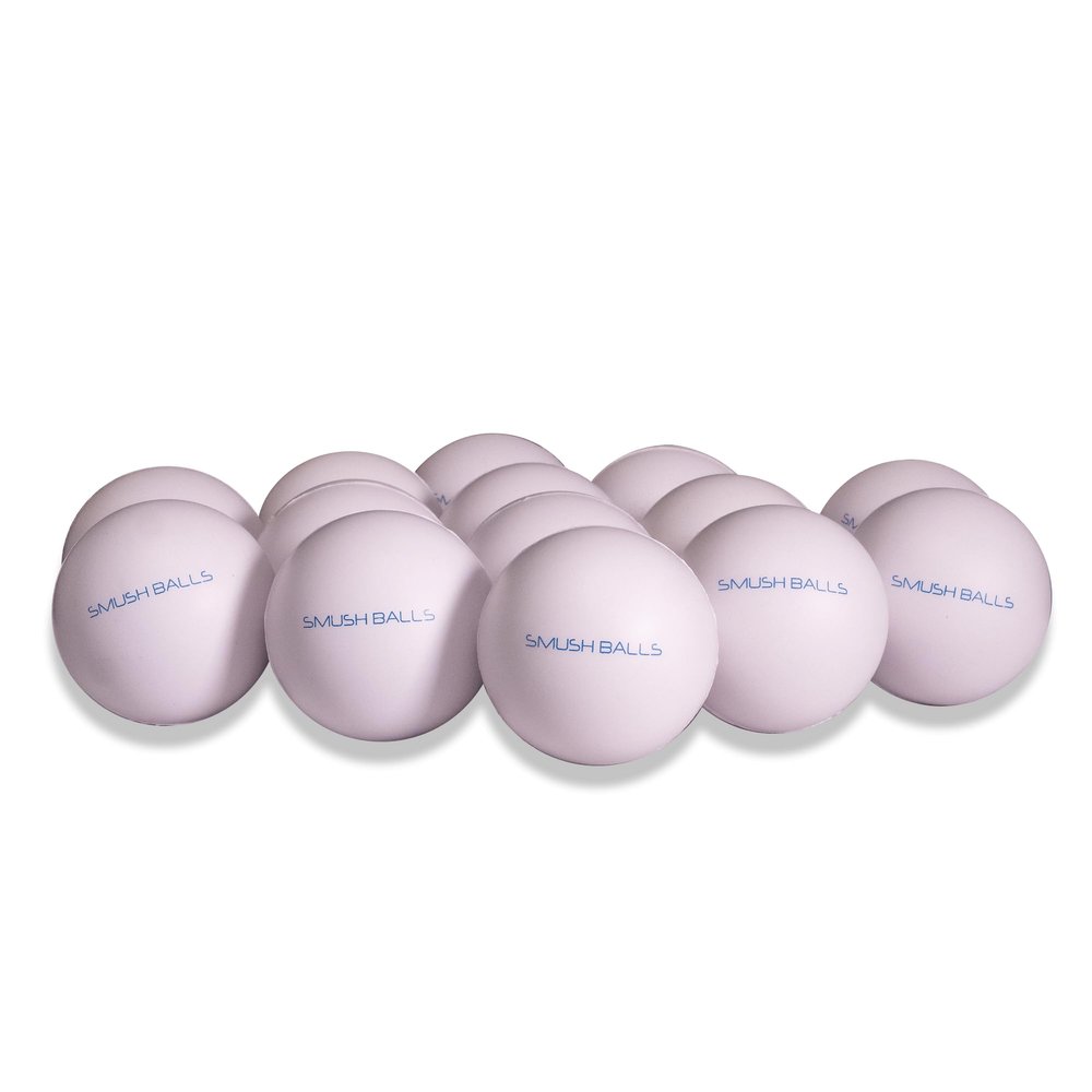 SMUSH BALLS Smushballs The Ultimate Anywhere Batting Practice Baseball (White, 24 Pack w/Bag)