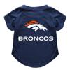 Littlearth NFL Denver Broncos Pet T-Shirt, Team Color, X-Small view 1