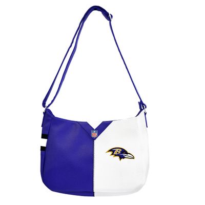 Littlearth NFL Baltimore Ravens Pebble Split Hobo, Team Color, One Size