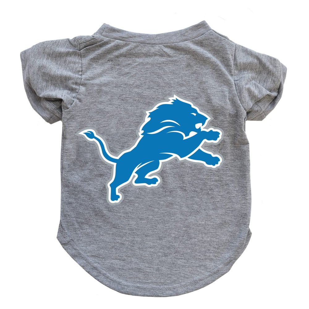 Littlearth NFL Detroit Lions Pet T-Shirt, Team Color, Medium