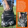 Fitdom Extra Large Heavy Duty Mesh Bag. Best for Soccer Ball, Water Sports, Beach Cloth, Swimming Gears. Adjustable Shoulder Strap. Secure Side Pocket view 4