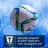 Senda Apex Match Soccer Ball, Fair Trade Certified, Orange/Blue/White, Size 5 (13 & Up) view 4