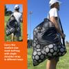 Fitdom Extra Large Heavy Duty Mesh Bag. Best for Soccer Ball, Water Sports, Beach Cloth, Swimming Gears. Adjustable Shoulder Strap. Secure Side Pocket view 2