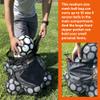 Fitdom Extra Large Heavy Duty Mesh Bag. Best for Soccer Ball, Water Sports, Beach Cloth, Swimming Gears. Adjustable Shoulder Strap. Secure Side Pocket view 4