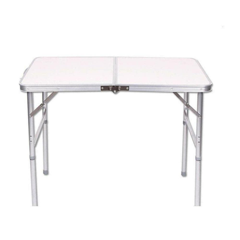 4ft Aluminum Camping Folding Table Portable Office Picnic BBQ BrandMagaz Desk Tables Supplies, White, 7117220