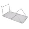 4ft Aluminum Camping Folding Table Portable Office Picnic BBQ BrandMagaz Desk Tables Supplies, White, 7117220 view 4