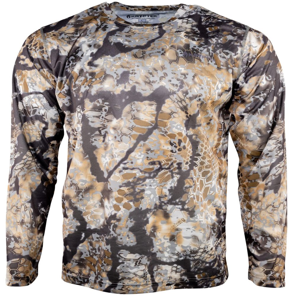 Kryptek Hyperion Long Sleeve, Lightweight, Breathable, Stealthy Camo Hunting and Fishing Shirt