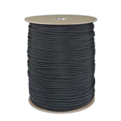 PARACORD PLANET | All Types of Black Parachute Cord 275 Paracord, 1000 FT Spool