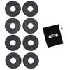Micro Gainz Standard 1-Inch Center Hole Fractional 8 Piece Weight Plates with Bag, Designed for Standard 1-Inch Dumbbell & Barbell for Strength Training and Weight Lifting, Made in USA (Black) view 1