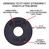 Micro Gainz Standard 1-Inch Center Hole Fractional 8 Piece Weight Plates with Bag, Designed for Standard 1-Inch Dumbbell & Barbell for Strength Training and Weight Lifting, Made in USA (Black) view 2