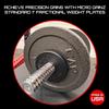 Micro Gainz Standard 1-Inch Center Hole Fractional 8 Piece Weight Plates with Bag, Designed for Standard 1-Inch Dumbbell & Barbell for Strength Training and Weight Lifting, Made in USA (Black) view 3