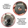 Micro Gainz Standard 1-Inch Center Hole Fractional 8 Piece Weight Plates with Bag, Designed for Standard 1-Inch Dumbbell & Barbell for Strength Training and Weight Lifting, Made in USA (Black) view 4