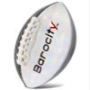 Barocity Football Premium Boy and Girl Official Match Ball with Reflective Iridescent Rainbow Hex Pattern, Durable Indoor, Outdoor, Training Practice Game Playtime - Size 3 Silver Black Gold view 1