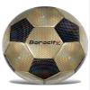 Barocity Classic Black and Gold Size 3 Soccer Ball - Premium Outdoor and Indoor with Reflective Iridescent Rainbow Hex Pattern, Perfect Practice Kids for Boys and Girls view 1