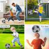 Barocity Classic Black & Silver Size 3 Soccer Ball  Boys and Girls, Premium Outdoor and Indoor for Toddlers Playtime and Practice Games  Cool Ball for All Ages view 3