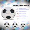 Barocity Classic Soccer Ball - Premium Indoor/Outdoor Soccer Ball for Kids, Teens & Adults - Black & White - Size 3 view 2
