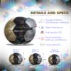 Barocity Mix Silver, Black, Gold Soccer Ball- Premium Size 3 with Reflective Iridescent Rainbow Hex Pattern, Boys and Girls, Kids for Indoor and Outdoor Playtime view 2