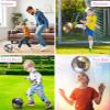 Barocity Mix Silver, Black, Gold Soccer Ball- Premium Size 3 with Reflective Iridescent Rainbow Hex Pattern, Boys and Girls, Kids for Indoor and Outdoor Playtime view 3