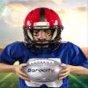 Barocity Football Premium Boy and Girl Official Match Ball with Reflective Iridescent Rainbow Hex Pattern, Durable Indoor, Outdoor, Training Practice Game  Size 3 Silver view 4