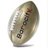 Barocity Football Premium Boy and Girl Official Match Ball with Reflective Iridescent Rainbow Hex Pattern, Durable, Indoor, Outdoor, Training Practice Game Playtime  Size 6 Gold view 1