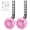 FORTOP Bike Training Wheels, Pair of Heavy Duty Rear with Stabilizers Mounted Kit for Kids Boy Girls Bikes of Single Speed Bicycle with 12 14 16 18 20 Inch (Heavy Duty Pink, 12IN-20IN) view 1